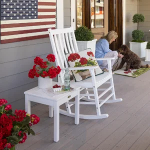 Outdoor Geranium Hooked Polypropylene Throw Pillow